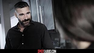 italian maid bends for pervy boss's deepthroat cowgirl pussy licking fuck