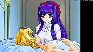 hey these two cute lesbians moan loud while licking in bed together