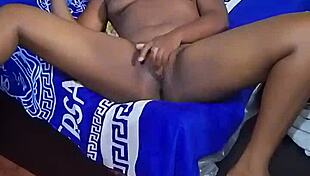 after squirting her big pussy lips drip as she fingers wildly