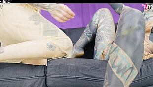 Shy Goth Punk Tries Anal Fingering First Time with Toys