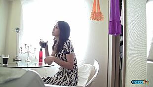 horny old young lovers kiss passionately before steamy doggystyle pounding