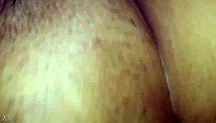 amateur licks cum from wet pussy close up