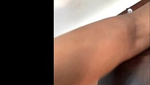 Wow, pregnant ebony's huge ass and pussy love dildo play!