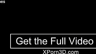 Sexy blonde teen takes hard anal from busty girl