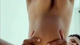 I ate her tight ass then made her moan doggy on my huge cock!