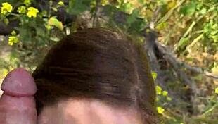 Pov Petite Nadia Noja Hiking Blowjob Deepthroat