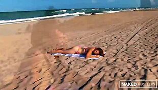 Amazing Curvy Latina Slut Fucks Monster Cock On Miami Beach Sand!