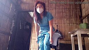 just home from hospital gotta masturbate horny nurse urges