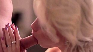 Elegance Meets Grace in Romantic Blowjob Cumshot Explosion!