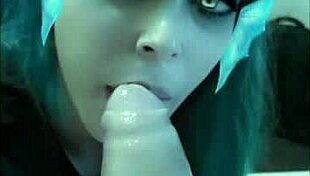 Sneaky Snapchat Latina Sucking Cock for Cum in Mouth