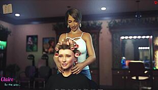 A Wife And Stepmother Play Naughty Game Together