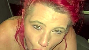 Real redhead hooker fucked bareback cums inside her! 🔥💦