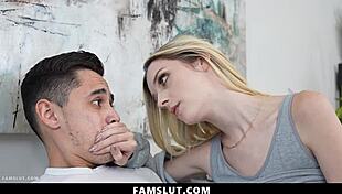 Stepbrothers Sleepover Ignites Steamy Threesome with Stepsisters Famslut