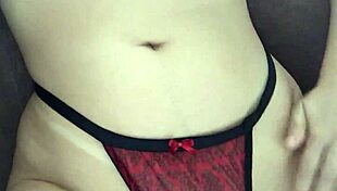 Fat pussy lips spread wide for intense solo masturbation tease