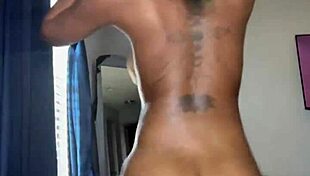 Fat Ebony Ass Twerks Muscular Curves in Bodybuilder Frenzy