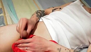 stepsis catches me with her panties and finishes me off swallowing every drop