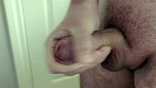 Watch This Homemade Bathroom Slow Motion Cumshot Explosion Up Close!