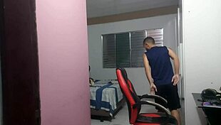 stepson catches milf fingering asshole then barebacks her tight hole