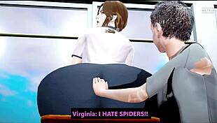 Descriptive PAWG Teacher Flaunts Massive Jiggling Big Ass Cheeks