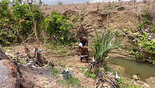 Chubby bbw big ass tits fucked hard outdoors in forest