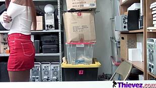 redhead caught sucking horny officer's monster cock 👮🍆