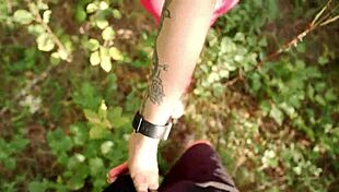 ever wonder what happens when you catch a yoga cutie in the woods and feed her cock?