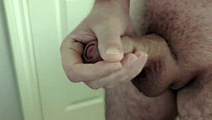 Watch This Homemade Bathroom Slow Motion Cumshot Explosion Up Close!