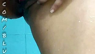 cute colombian cleaning babe flashes dirty pussy for you natural tits homemade