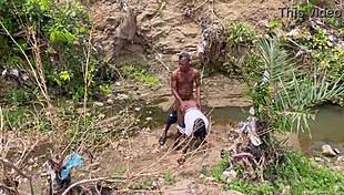 Chubby bbw big ass tits fucked hard outdoors in forest