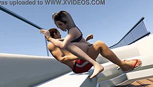 gta 5 cutie bikini babe bent over fucked hard on luxury yacht