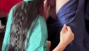 nurse lara succhia bends over for patient doggystyle creampie in hospital cosplay