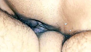 close-up view of pussy stretched by hard fucking