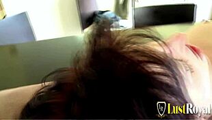 Lilou Sou's Small Tits Bounce In Hardcore Table Fuck!