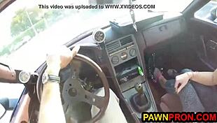 ugly bimbo pawns her junk car then spreads pussy for group shop fuck