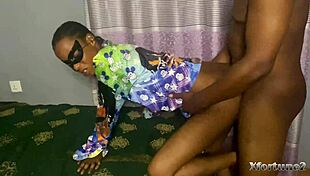 sexy petite ebony stepsister sneaks in bed craving cock before sleepy night