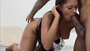 I ate her tight ass then made her moan doggy on my huge cock!