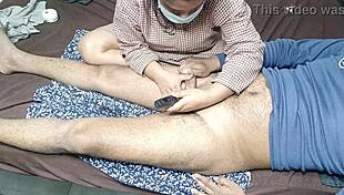 stepmom rims and trims my cock hair close up homemade