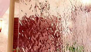 Shower bathing big tits babe nude and wet for steamy tease