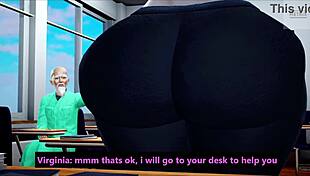 Descriptive PAWG Teacher Flaunts Massive Jiggling Big Ass Cheeks