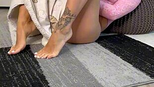 Slutty Italian Wife Stretches Huge Ass And Pussy For Lover's Cock