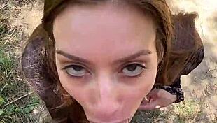 Pov Petite Nadia Noja Hiking Blowjob Deepthroat