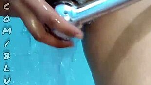 cute colombian cleaning babe flashes dirty pussy for you natural tits homemade