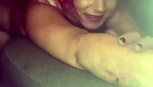 Real redhead hooker fucked bareback cums inside her! 🔥💦