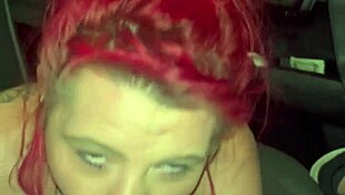 Real redhead hooker fucked bareback cums inside her! 🔥💦