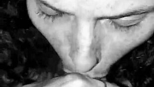 Rhonda deepthroats nuts closeup rimming till cum swallow