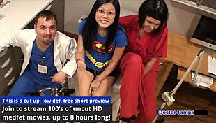 dr tampa saving super mina little 18+ cutie in nurse play 😏👩‍⚕️🔥