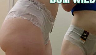 sexy teen slips off lingerie panties to tease her young nude body slow