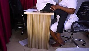 damn, this milf's big ass gets pounded doggy by the counselor 😩🍑