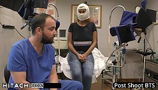 Freshman squirms from mandatory hitachi orgasm by doctor tampa taylor ortega!