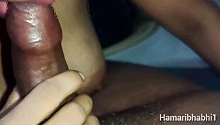 hot desi bhabhi slurps on that hard indian cock 😍 desi blowjob with wife skills 🔥